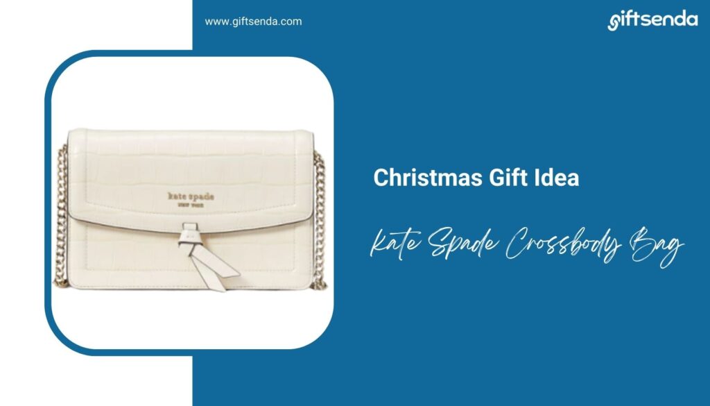Kate Spade Knott Croc-Embossed Flap Crossbody