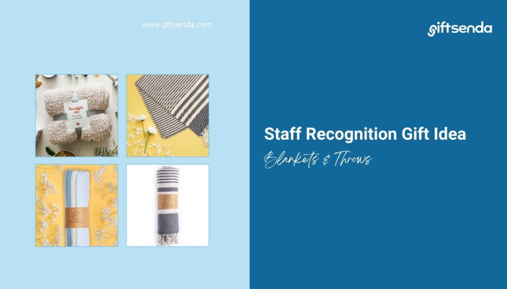 Blankets and throws for employee recognition gifts